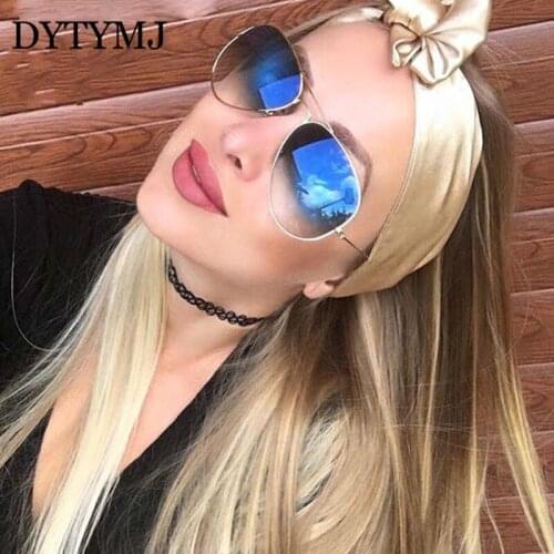 DYTYMJ 2020 Oval Sunglasses Women Alloy Glasses For Women/Men Retro Metal Glasses Women Luxury Brand Lunette De Soleil Femme