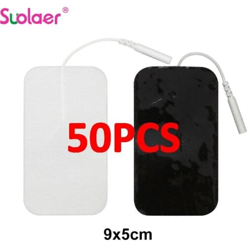 Snap Tens Electrode Pads Conductive Gel Pad Body Acupuncture Therapy Massager Therapeutic Pulse Stimulator Electro Pad 2mm Plug