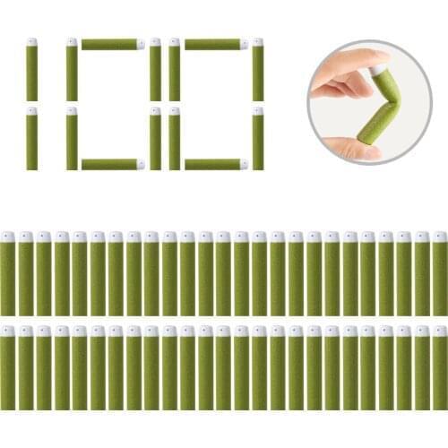 100PCS Darts For Nerf HALO Soft Hollow Hole Head 7.2cm Refill Darts Toy Gun Bullets for Nerf Series Blasters Xmas