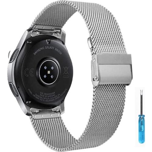 20mm 22mm Strap for Samsung Galaxy Watch 46mm 42mm Milanese Metal Watch Band for Samsung Active 2 Gear S3 Frontier Bracelet