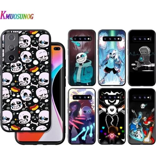 Silicone Cover Undertale Sans Anime For Samsung Galaxy S21 S20 FE Ultra S10 S10e Lite S9 S8 S7 Edge Plus Phone Case