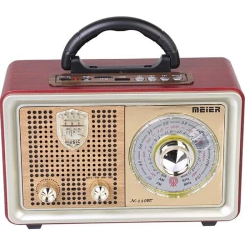 Vintage Design Meier M 110Bt Bluetooth Usb Sd Dvs Nostalgic Radio Fm Am Sw