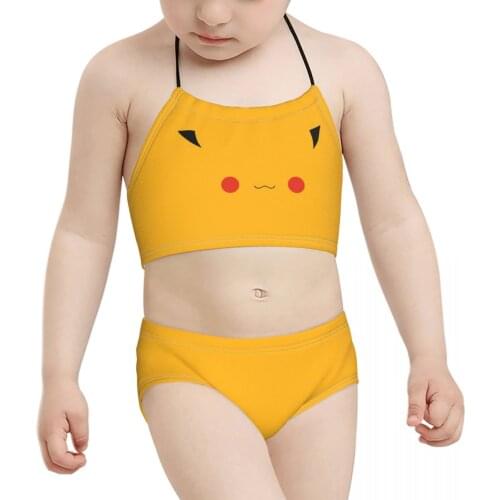 Japanese manga Kids Beach Wear for Girl Children Print Biquini 2021 Wholesale Brand Baby Girl Swimming Suit