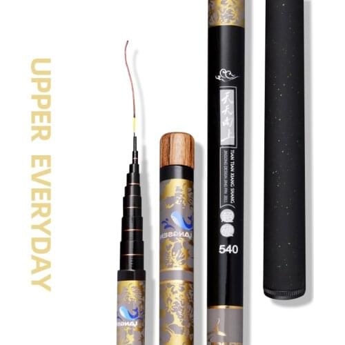 Jinsong Stiff Tele Pole Fast Carbon Telescopic Fishing Rods 3.6m4.5m5.4m6.3m7.2m River Stream Rod for Carp telescopic cane