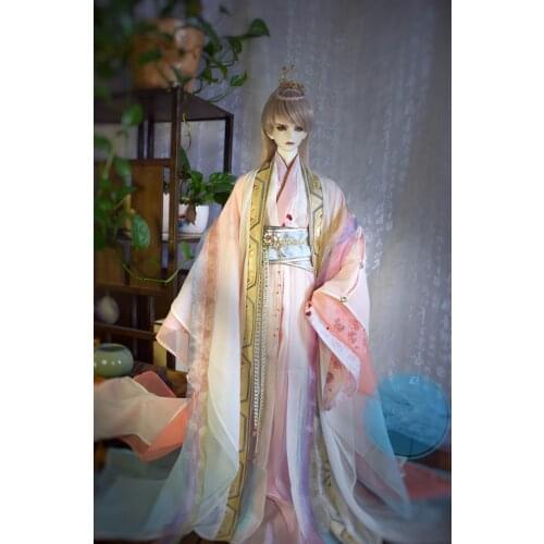 1/3 BJD Ancient Costume Clothes Hanfu Samurai Outfit Set For BJD/SD Big Girl SD17 SSDF ID75 Strong Uncle Doll Accessories C1256