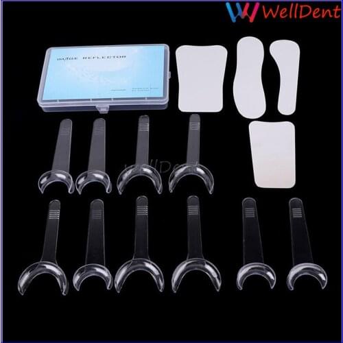 4pcs Dental Opener checker Retractor photography Mirror Dental Instrument +10pcs Retractor Cheek Lip Mouth Opener Dental Lab
