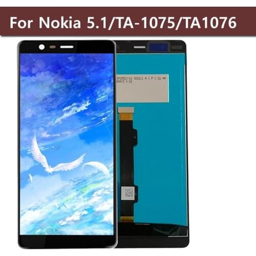 5.5" Original Screen For Nokia 5.1 LCD Display With Touch Screen Digitizer For TA-1061 TA-1075 TA-1076 TA-1081 TA-1088
