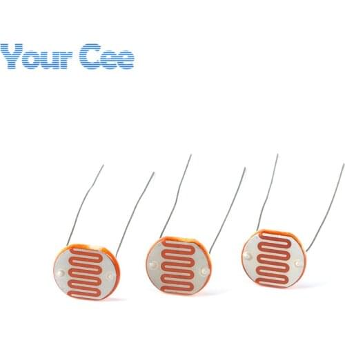 50 pcs GL12528 Light Sensitive Resistor 12mm Photoresistor 12528 LDR Dependent Resistance GL12 Photo Resistor Item Kit Set