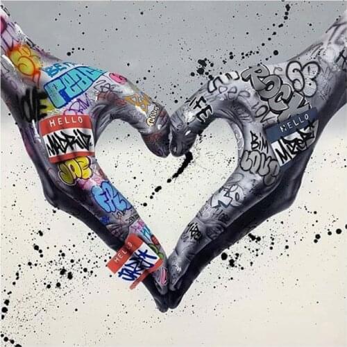 5D Diy Diamond Painting Graffiti Art Abstract Cross Ctitch Kits Diamond Mosaic Embroidery 3d Painting drill gift