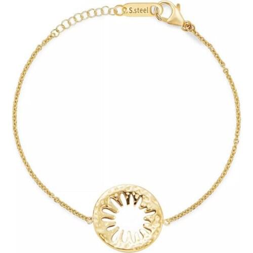 Stainless Steel Gold Delicate Hollow Minimalism Star Awn Women Bracelet Bangole Gift For Him