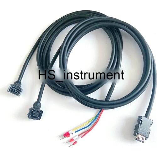 5 Meter Mitsubish JE J3 J4 Servo Encoder Connect Cable + MR-J3ENCBL3M-A1-L 5M-H Motor Power Cable