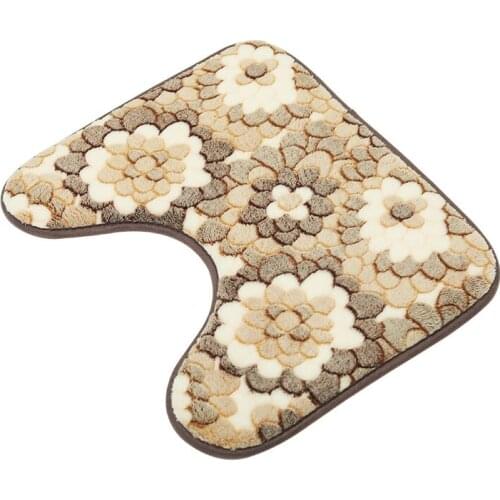 1 PC Bathroom Rug Floor Mat For Toilet Soft Bath Rug WC Mat Door Decor Rug Tapete Floor Carpet Para Carpet Banheiro For Bathroom