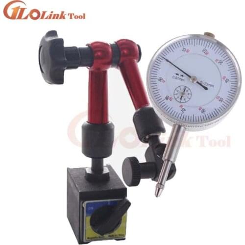 Mini 10mm Dial Indicator Magnetic Stand Base Holder Dial Test Comparator For Equipment Calibration