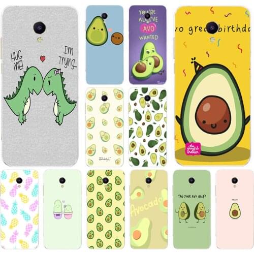 12AS Avocado Aesthetic Soft Silicone Back Cover Case for Meizu M5 M5C M5S Note M8 Lite X8 cover funda