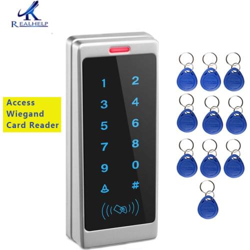 Support 1000Card and 500Password Touch Keypad Entry System Office Access Waterproof Access control Wiegand RFID Card Reader