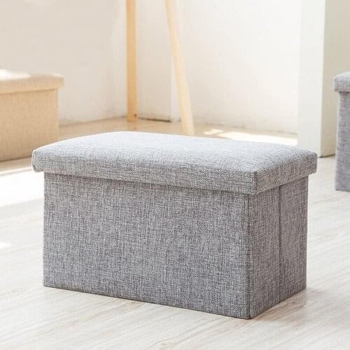 Folding Organizer Storage Ottoman Bench Cube Foot Stool 40*25*25cm