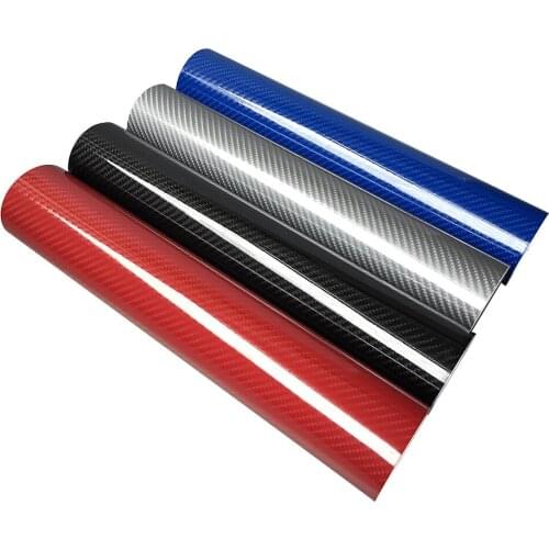 5D Car Styling DIY High Glossy Carbon Fiber Vinyl Wrap Film for Lada Granta Kalina 2 1 Priora Vaz Niva Largus 2110 2114 4x4 Xray