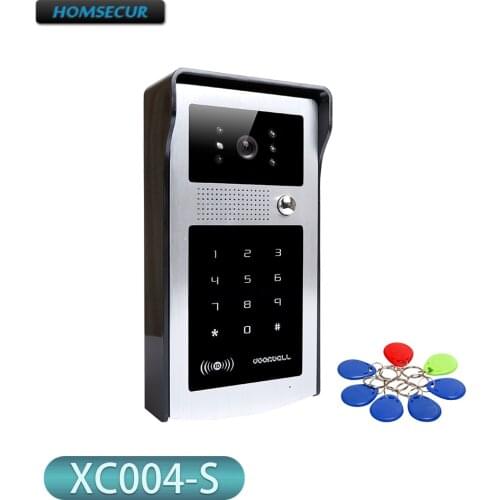 HOMSECUR Keyfobs Password Keypad Outdoor Camera XC004-S for Video Door Phone Intercom System
