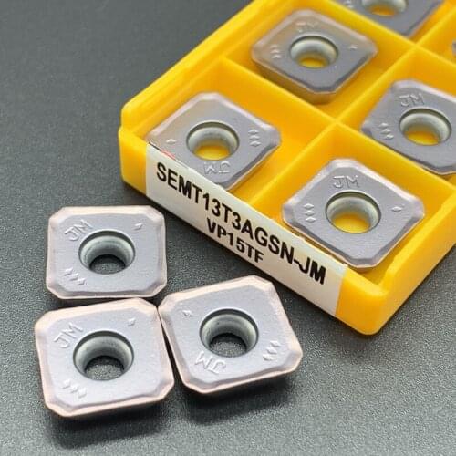 10pcs SEMT13T3AGSN-JM VP15TF Carbide turning tools Metal cutting tools Cutting Blade cnc tool parts резцы токарные