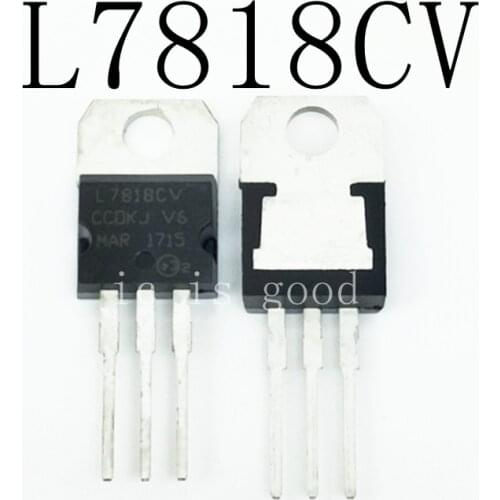 100pcs/lot New L7818 L7818CV 7818 voltage regulator 18V TO-220