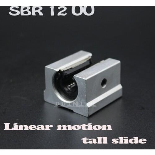 2pcs/lot SBR12UU 12mm Linear Ball Bearing Block Linear Rail CNC Router SBR12 12mm linear guide Free Shipping