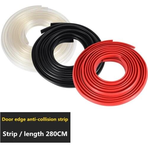 2pcs/lot Car thickening door anti-collision strip door anti-collision rubber anti-friction rubber strip protection strip