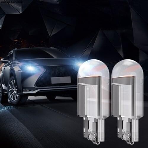 Car LED Width Display Light License Plate Light 2pcs PVC T10 650 Luminous Flux 1W Light Source Power High-position brake light