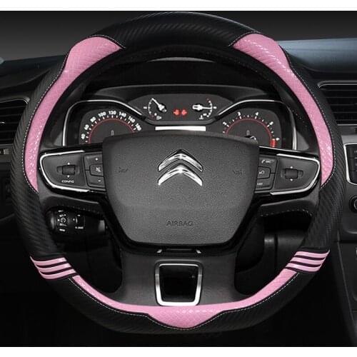 Steering Wheel Cover for Citroen C3-XR C4 Sega C4L Elysee DS3 DS4 DS5 Cubre Volante Auto Accessories
