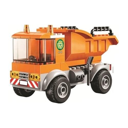 2pcs/lot 11220+10651 Garbage Truck City Great Vehicles Building Blocks Bricks Compatible Lepininglys city Toys for Children Gift
