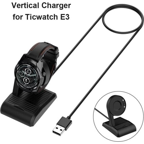 1m Charger Cradle Dock for TicWatch E3/Pro3/PRO3 Lite USB Fast Charging Cable Adapter Smart Watch Accessories