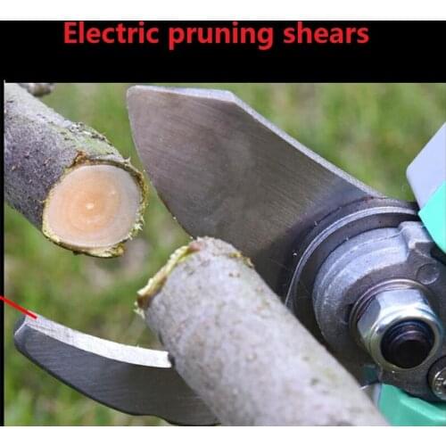 Electric Pruning Shears with 21 V Lithium Battery 20 mm Cutting Diameter Cordless Battery Pruner with LCD Display for Garden