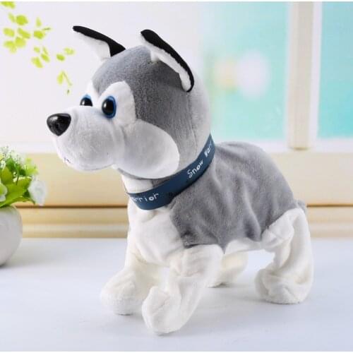 Sound Control Electronic Dog Electronic Plush Walking Puppy Dog With Voice Control Smart Dog Can Walk And Bark Gift For Children