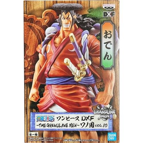 17CM Original Banpresto Figurine One Piece DXF The Grandline Men Wano Country Kozuki Oden Anime Figure Model Kids Toys Gift