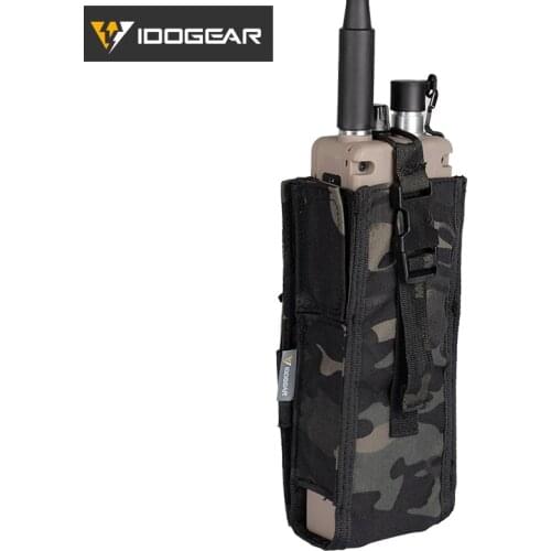 IDOGEAR Tactical Radio Pouch For Walkie Talkie Holder MOLLE MBITR PRC148/152 Airsoft Tactical Molle Tool Pouch Bag 3553