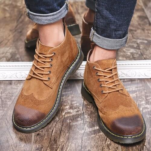 Classic Winter Men Boots Thick Plush Warm Male Snow Boots Italy Handmade Man Ankle Boots Waterproof Non-slip Man