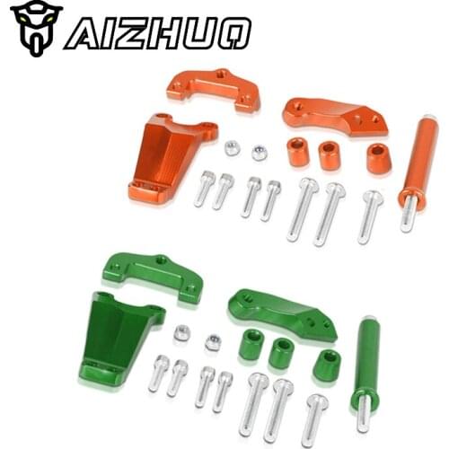 Motorcycle Accessories CNC Alumimum Steer Damper Mounting Bracket Kit For Kawasaki ER-6N ER6N 2013 2014 2015 2016