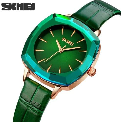 Fashion Quartz Watch For Women Leather Dress Wristwatch Simple Design Luxury Brand SKMEI Watches Casual Ladies Bracelet Hour