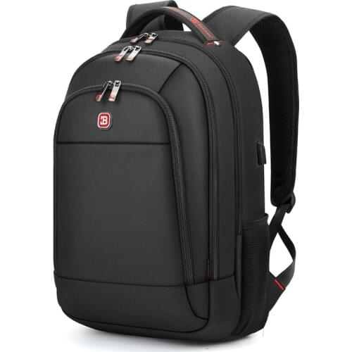 BALANG Mens Anti-thief Waterproof Backpack For 17 Inch Laptop Unisex With USB Interface School Multi Function Travel Bag 2021