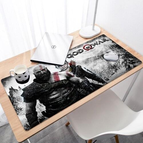 Non-slip Durable Rubber Large Size Mouse Pad God Of War PC Gaming Mouse Pad 900x400mm HD Design Large Mousepad