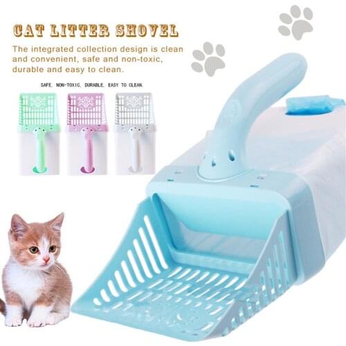 New Cat Litter Shovel Pet Cleanning Tool Set Plastic Cleaning Products Toilet For Dog Food Spoons Scoop