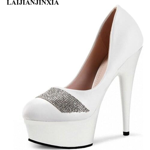 New Autumn water drill 15CM centimeter and the night club sexy waterproof platform super high heels a single Dance Shoes