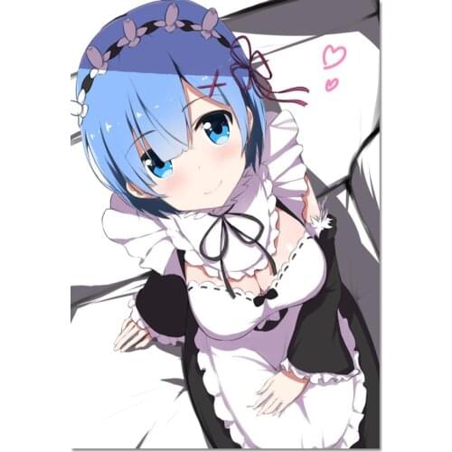 New Arrival Custom Re Zero Poster Home Decoration Fashion Silk Fabric Wall Poster Customize Poster 27X40cm30X45cm