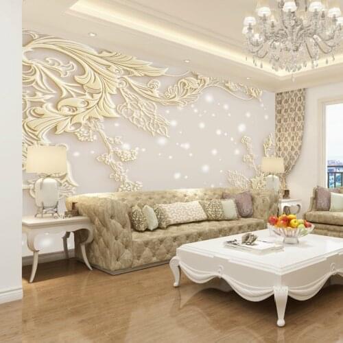Beibehang Custom wallpaper 3d mural European Style Living Room Relief Television Wallpaper Mural Simple Modern Luxury wall paper