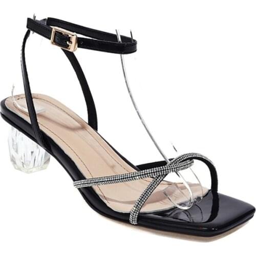Big Size Simple THICK HEEL SANDALS high heels sandals women shoes woman summer ladies