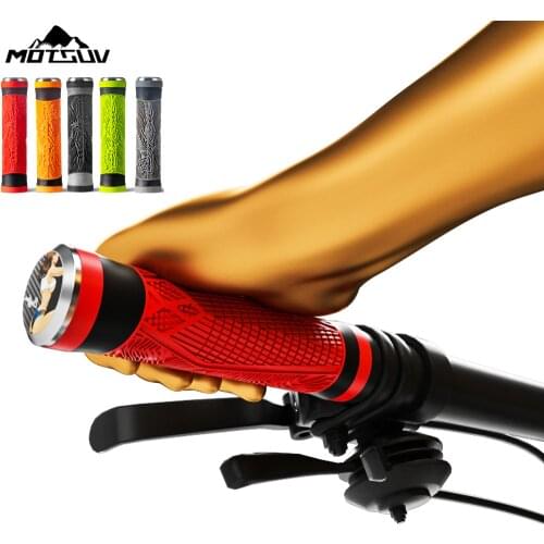 MOTUV Bicycle Grips MTB Silicone Handlebar Grips Anti-skid Shock-absorbing Soft Bike Grips Ultraight Cycling Handlebar Parts