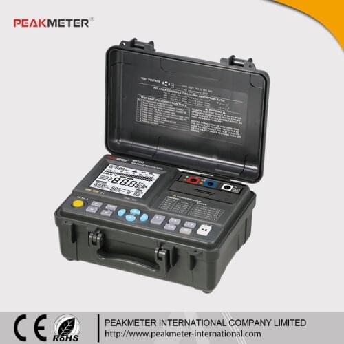 5000V High Voltage Insulation Megger Tester Digital to 5T Ohm Short Current 5mA with USB 2.0 MS5215