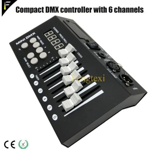 LCD Display 54CH DMX Controller with 6 Controller Master Fader 54 Channels 9 Programs Disco Club DMX Console Freeshipping