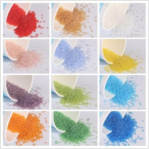 10g/Bag Oiling Cream Beads 2mm DIY Glass Loose Tube Bugle Seed Beads For Sewing Craft Jewelry Dress Cross Embroidery Accessories