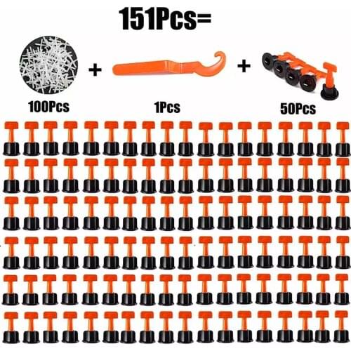 151Pcs Level Wedges Tile Spacers For Flooring Wall Tile Spacer Tile Leveling System Leveler Locator Spacers Plier