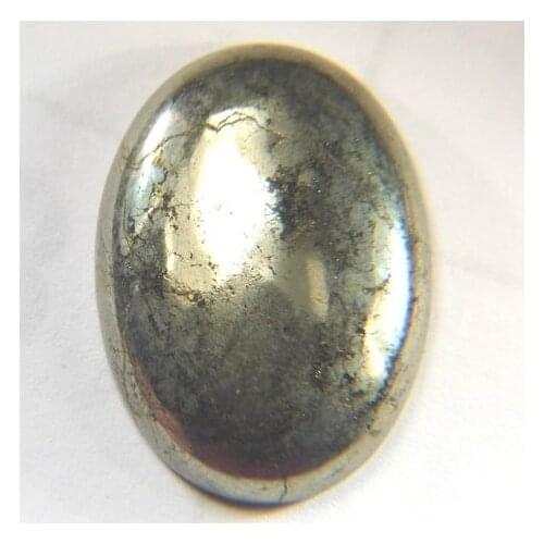 2pcs/lot Natural Pyrite Gem stone Bead Cabochon 22x30mm Oval Gem stone Cabochon for gem stone finger ring